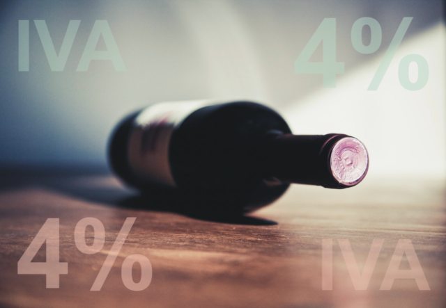 Il vino è un alimento, IVA al 4%